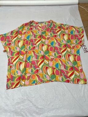 Bright Floral Short Sleeve Tee - Multi